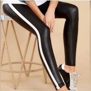 Spanx Faux Leather High Rise Leggings Small